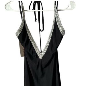 Carabella Black & Sequins Gown Maxi Floor length dress
